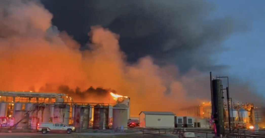 Huge Fire At Massive Chicken Farm